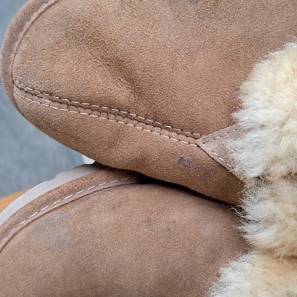 Cabela's Aquatred By Goodyear Short Ankle Winter Cozy Ugg Boots 5 Wide Leather - Picture 9 of 11